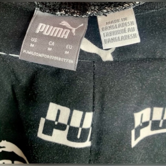 Puma Logo All Over Print Leggings - Picture 2 of 2